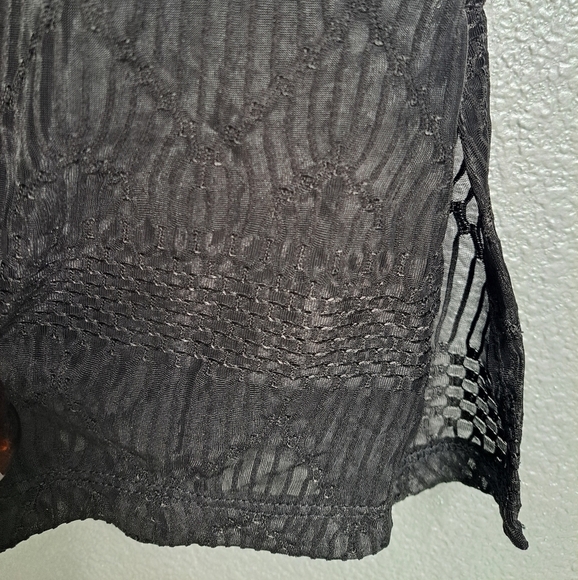 Black Lace Porto Cruz Swim Suit Cover Up - Picture 11 of 12